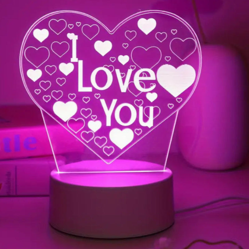 Love heart lamp